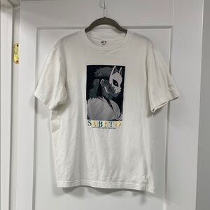 Uni Qlo White Graphic T-Shirt with Sabito Design